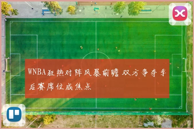 WNBA狂热对阵风暴前瞻 双方争夺季后赛席位成焦点